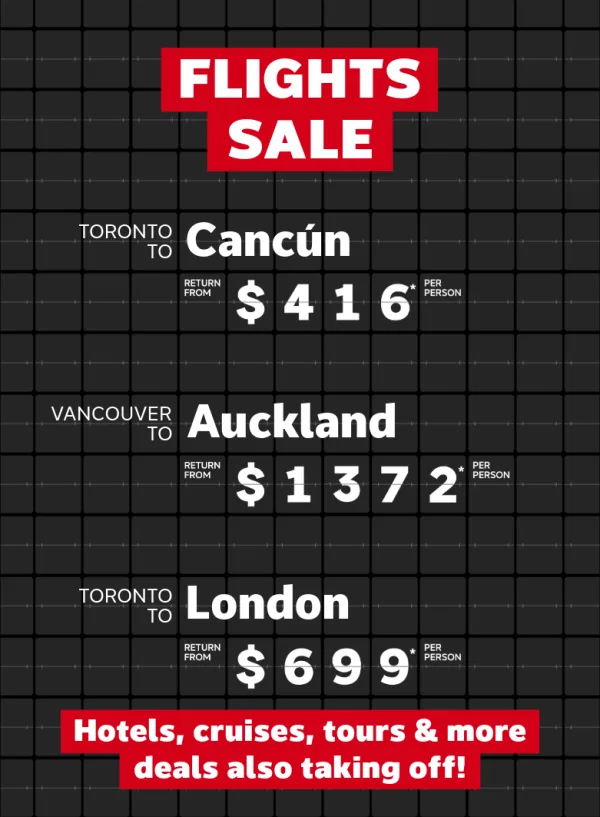 Check out these RED HOT flight deals!