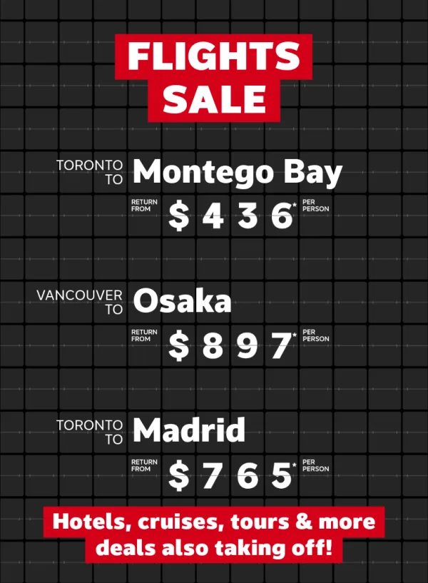 Check out these RED HOT flight deals!