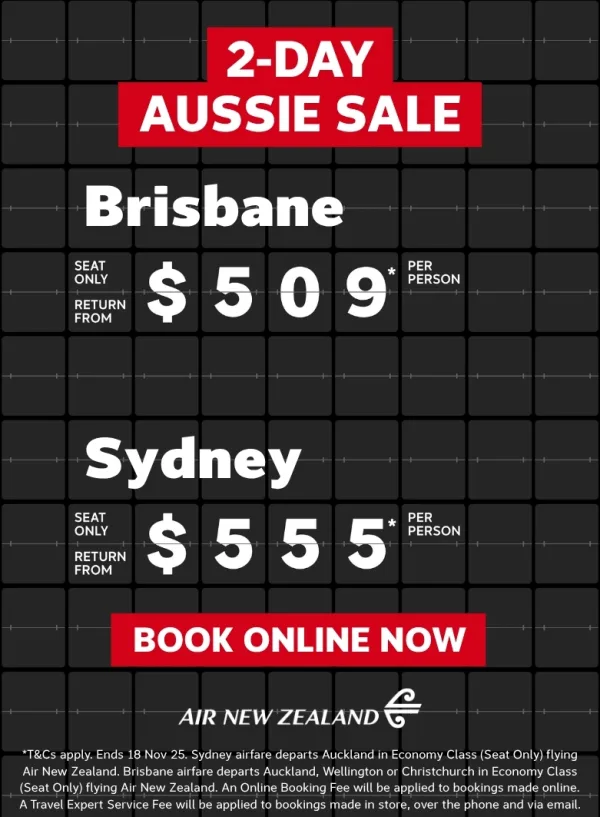 AirNZ Aussie Sale Flights