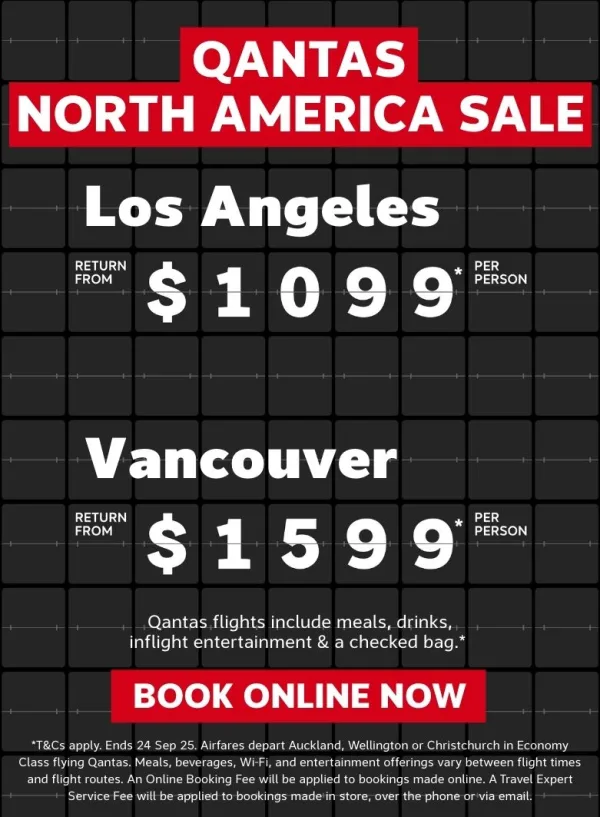 Qantas North America Sale