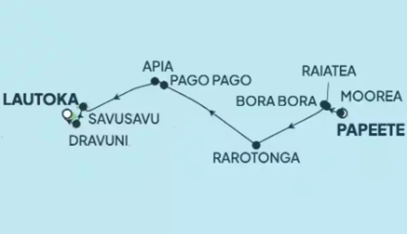Itinerary map