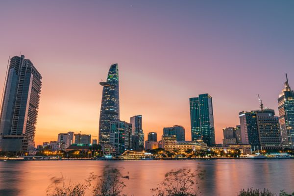 Ho Chi Minh City at sunset