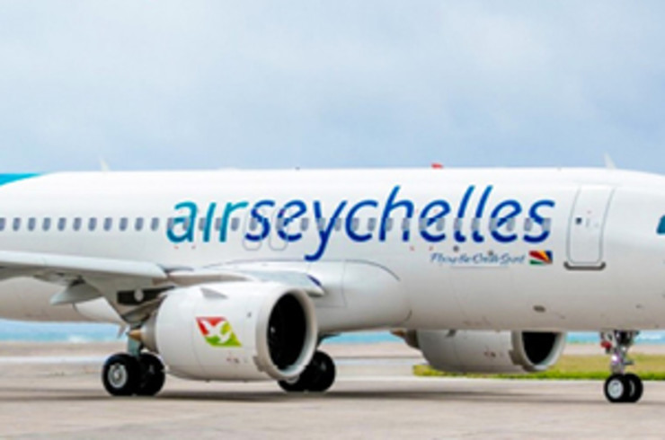 Air Seychelles plane on a runway