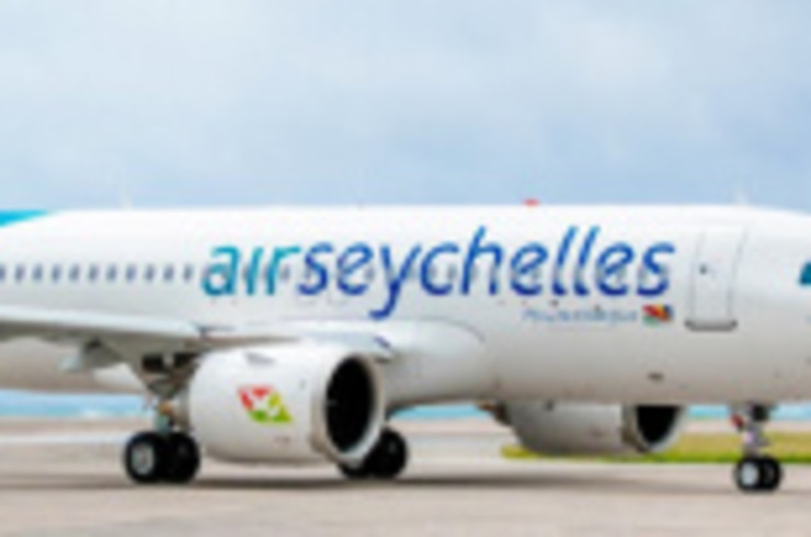 Air Seychelles plane on a runway