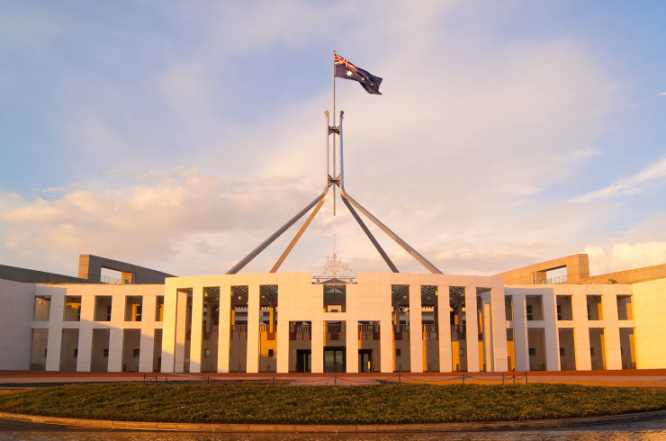 Parliament House in Canberra, Australia