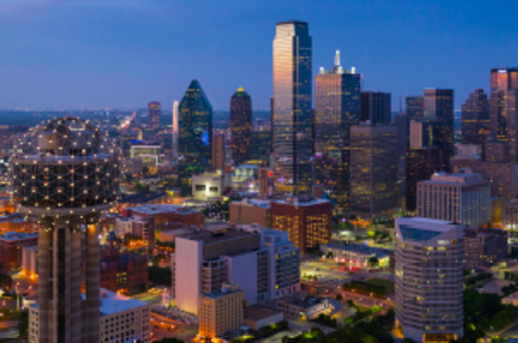 dallas city at night 