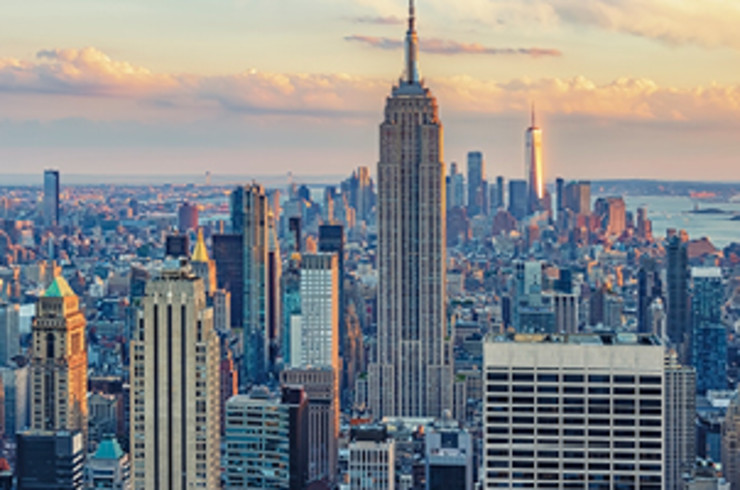 New York City at sunrise