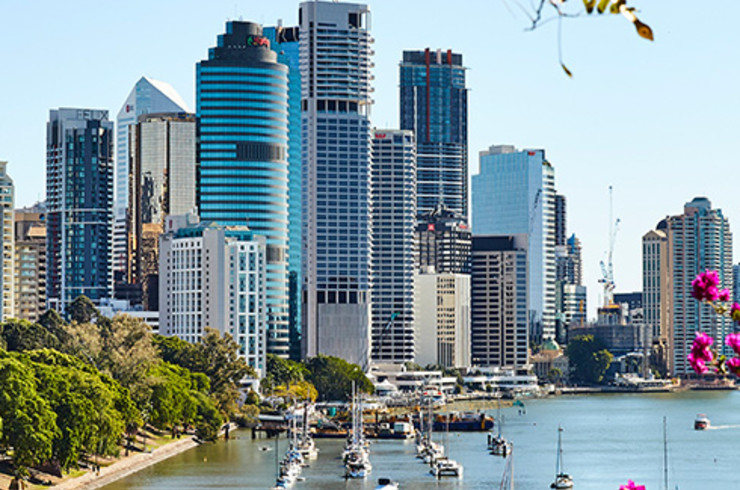 Brisbane city during the day 