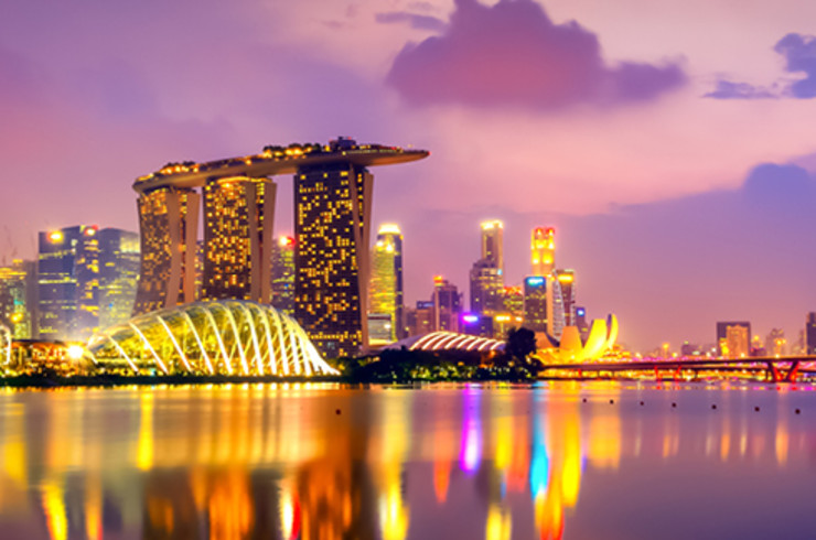 singapore city at night 