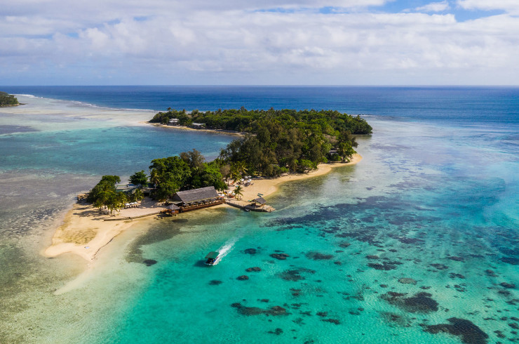 Erakor Island Port Vila Vanuatu aerial view