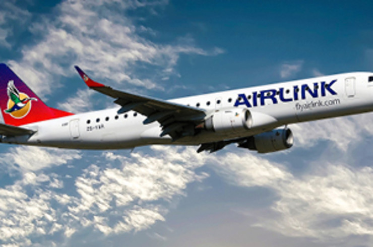 Airlink plane flying in the sky