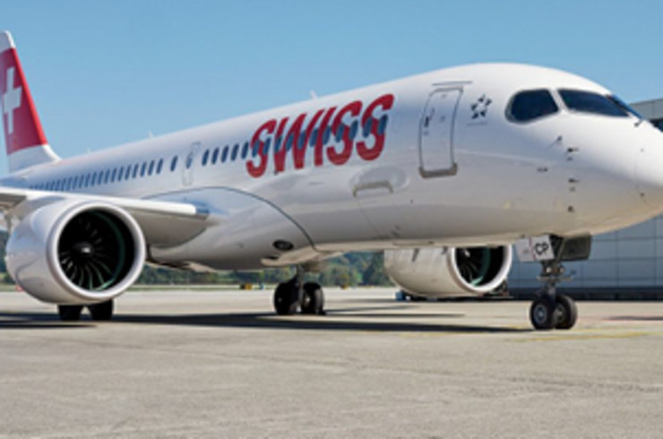 Swiss International Airlines plane on a runway