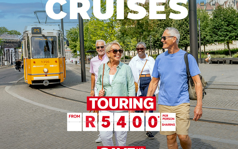 A couple on a river cruise package.