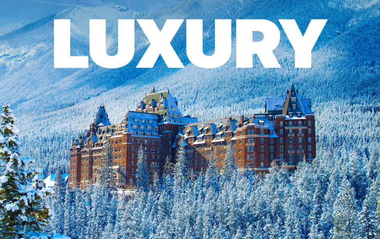 Luxury | Fairmont Banff Springs Hotel in winter