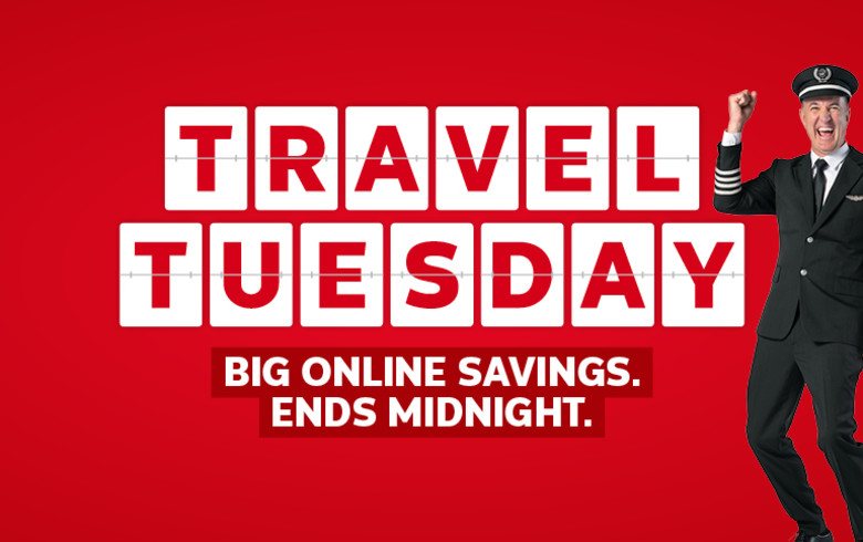 travel tuesday big online savings ends midnight