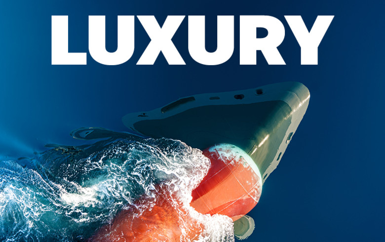 Luxury | view of the underside of a cruise ship