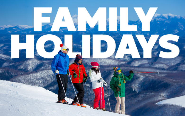 Family Holidays - family of 4 skiing