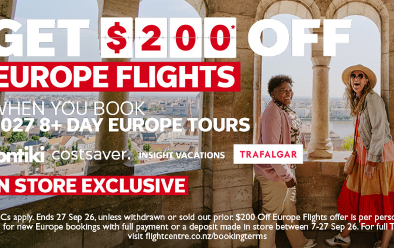 Get $200* Off Europe Flights