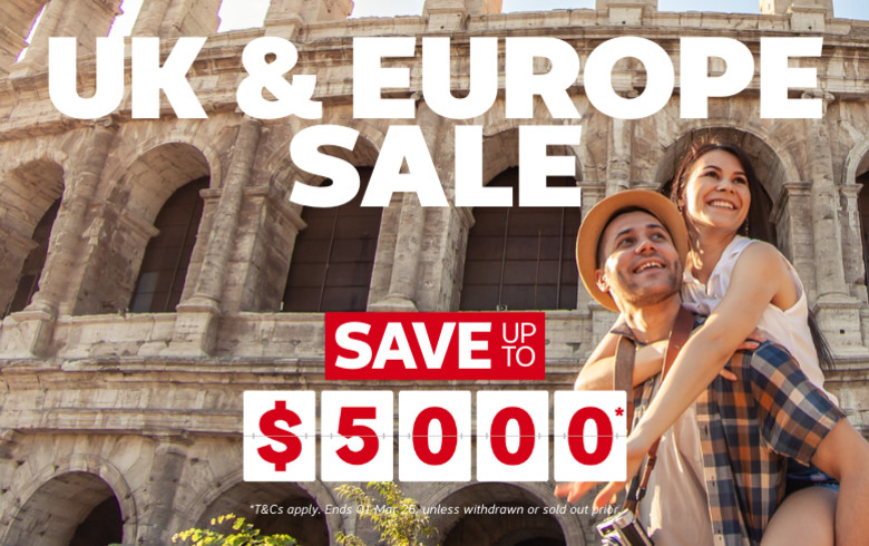 UK & EUROPE SALE - SAVE UP TO $5000*