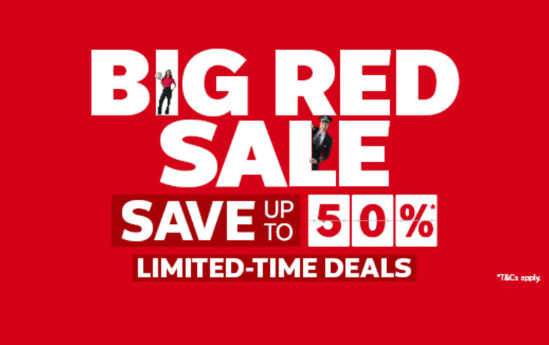 Big Red Sale - landing page hero