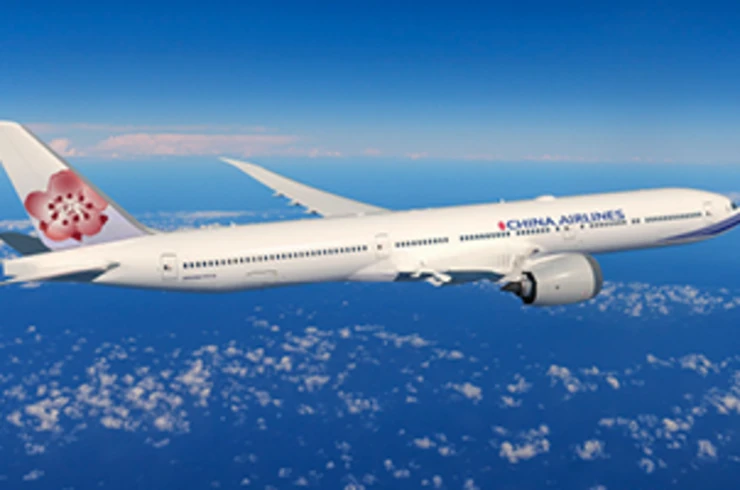 China Airlines plan flying over the ocean