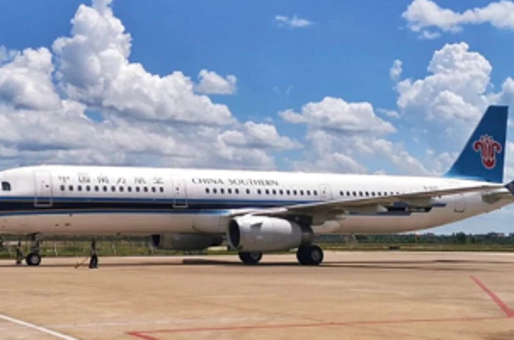 China Southern plane on a runway