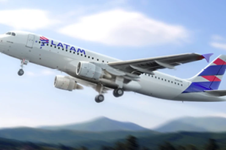 LATAM plane taking off