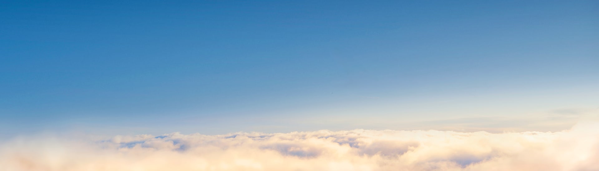 Clouds and a deep blue sky