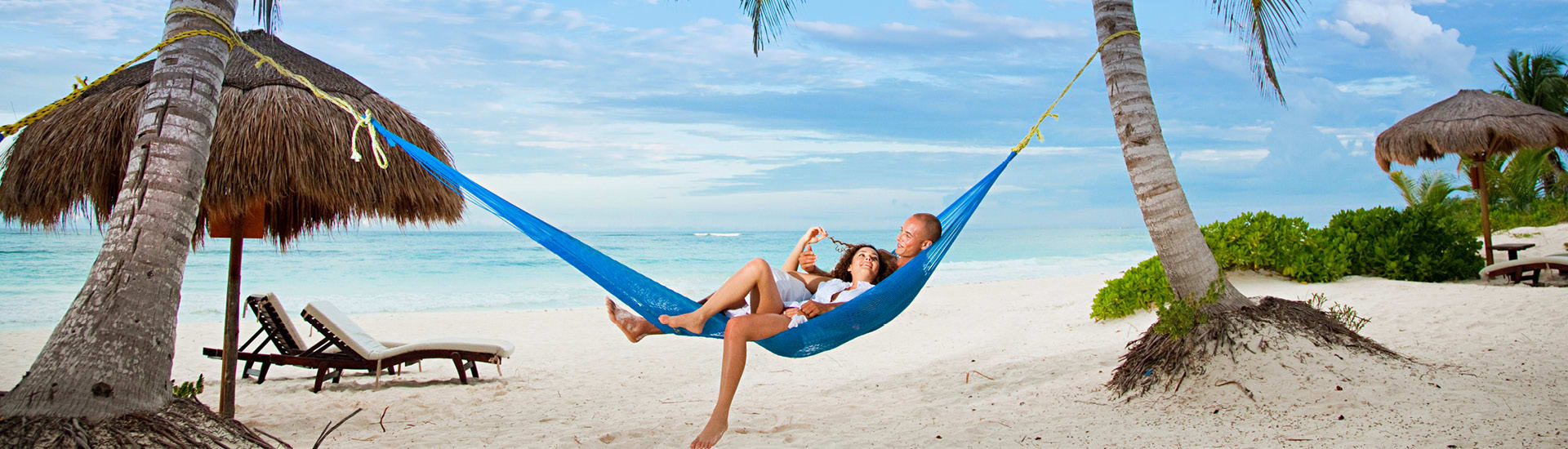A couple on a romantic holiday package.