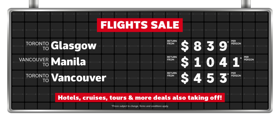 Weekly Flight Offers July 27-August 3