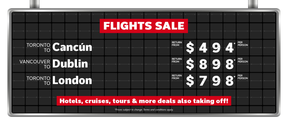 Weekly Flight Offers August 3-10