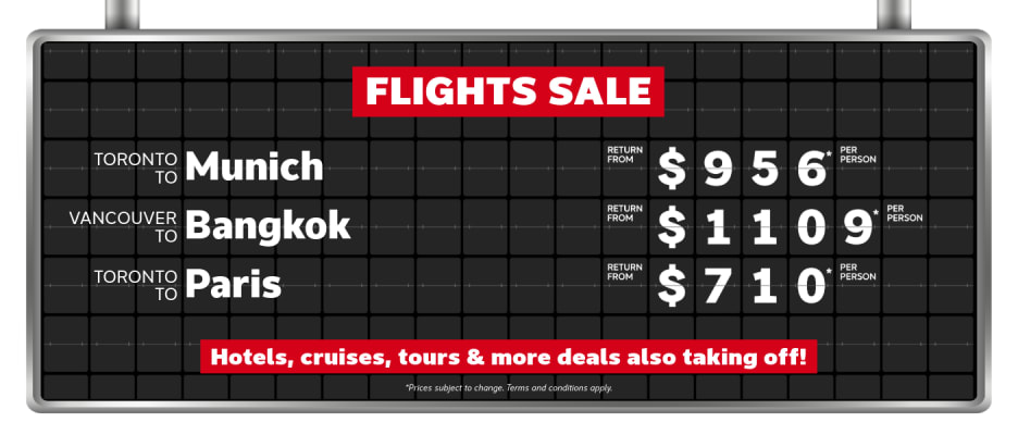 Flights Sale | Aug 17-24, 2026
