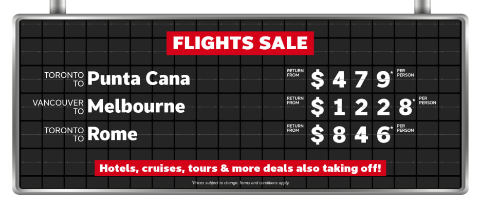 Flights Sale | Aug 24-31, 2026