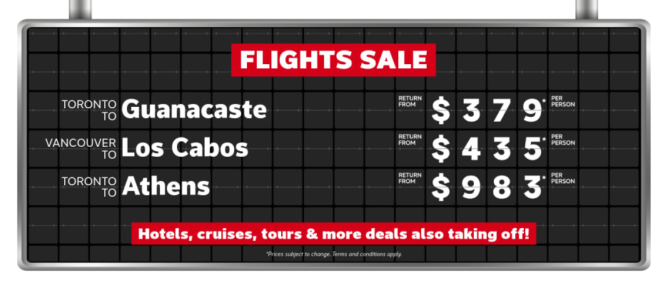 Weekly Flight Offers Sept 21-Sept 28