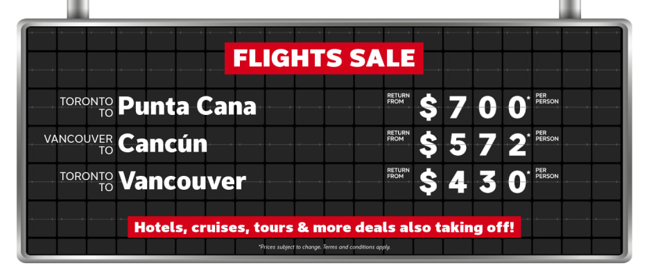 Flights Sale | Oct 5-13, 2026