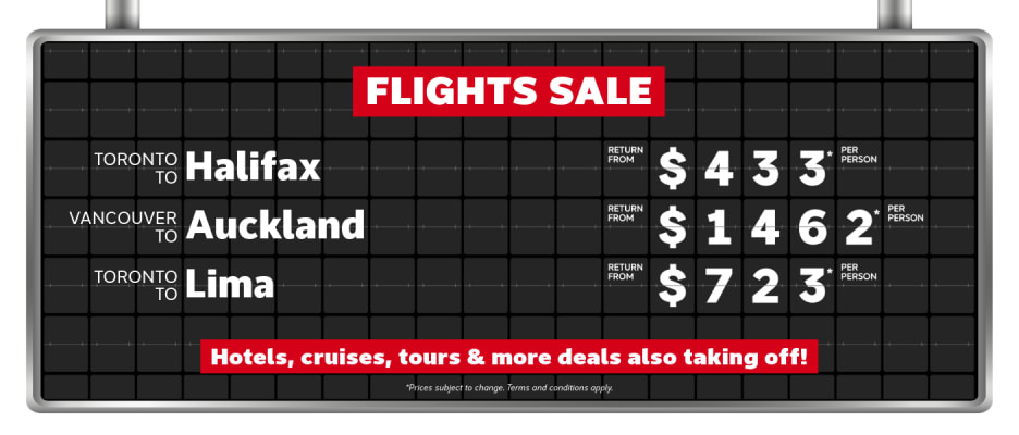 Flights Sale | Oct 19-26, 2026