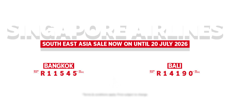 A view of the text of the cheap Singapore flights on offer.