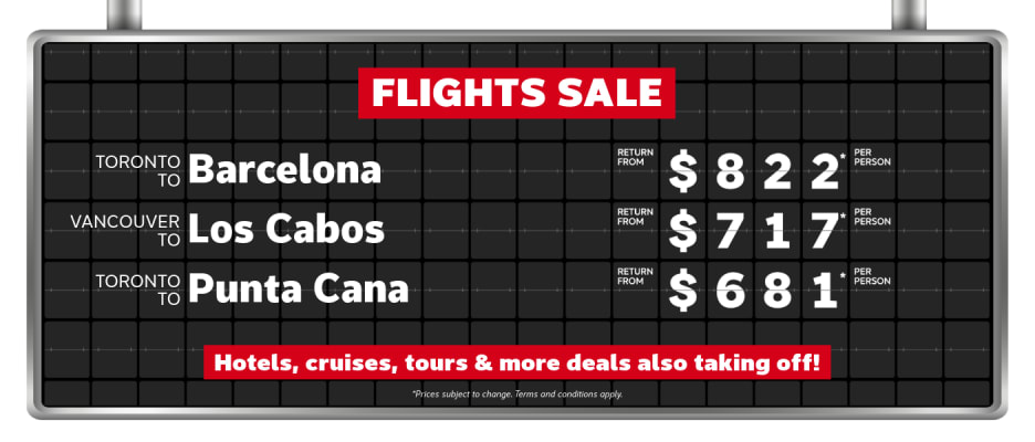 Flights Sale July 20-27