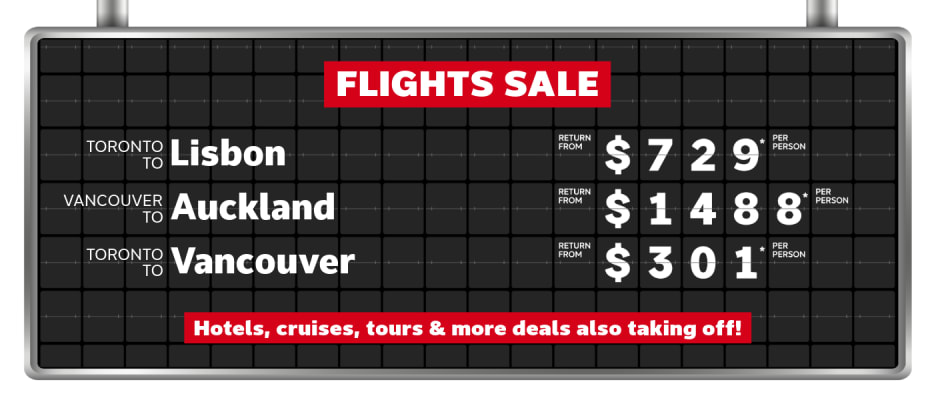 Flights Sale - Feb 16-23