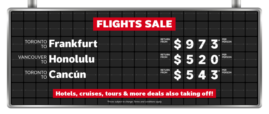 Flights Sale - June 1-8