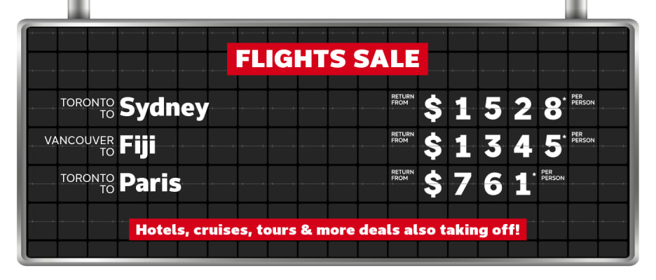 Flights Sale | June 22-29