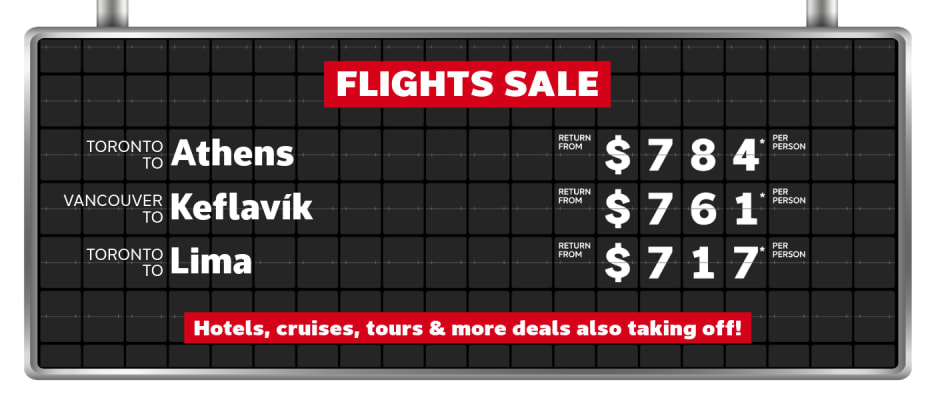 Flights Sale | Mar 2-9, 2026