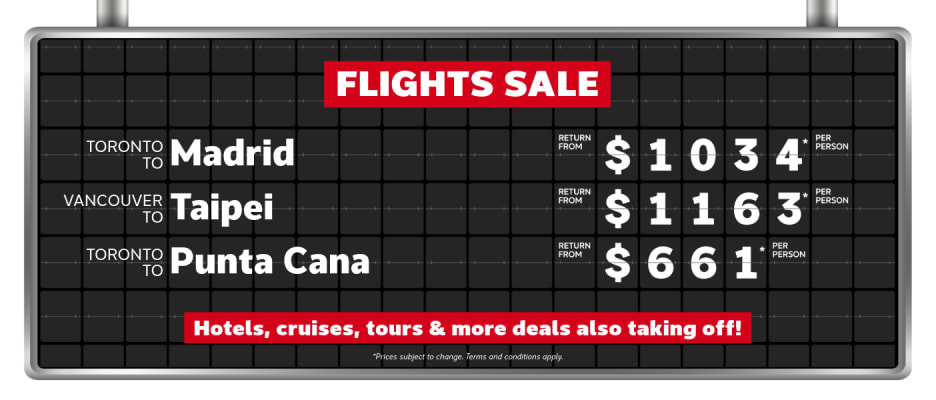 Flights Sale | May 19-25, 2026