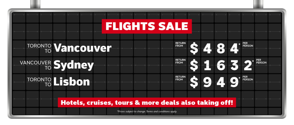 Flights Sale | May 4-11, 2026