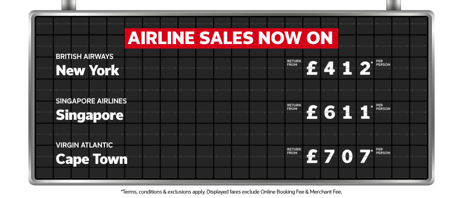 Airline sales - ends 23 Sep 26