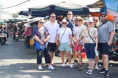 Navigating the bustling, scooter-filled streets of Vietnam was an unforgettable experience.