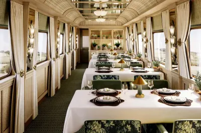 The Britannic Explorer luxury train, Restaurant Car.