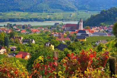 Sample local wines from the Spitz region. Image: Getty images