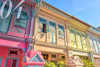 Pastel-hued shophouses along Koon Seng Road luxury holiday