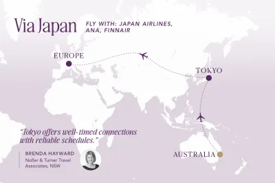 Japan Flight Routes